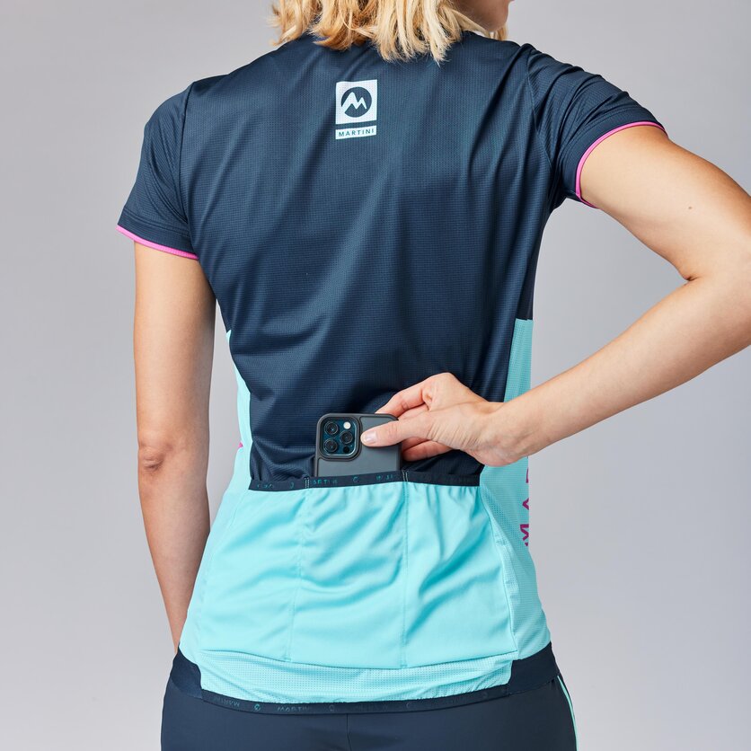 Martini Sportswear - FLOWTRAIL Halfzip Shirt W - T-Shirts in true navy-skylight - product.alttext.Detail 1 - Women