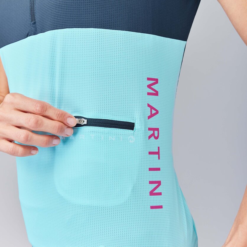 Martini Sportswear - FLOWTRAIL Halfzip Shirt W - T-Shirts in true navy-skylight - product.alttext.Detail 3 - Women