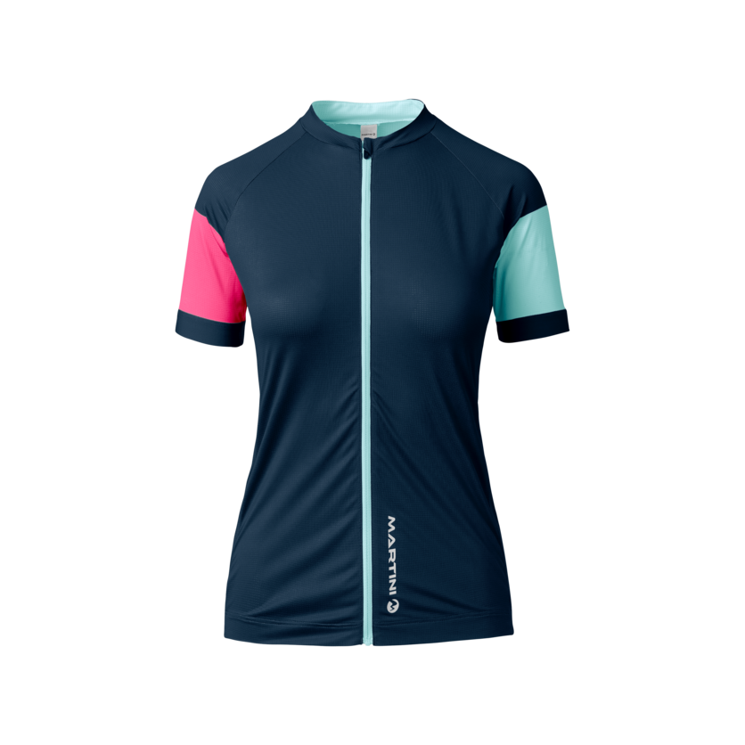 Martini Sportswear - FLOWTRAIL Zip Shirt Straight W - T-Shirts in true navy-blush - product.alttext.Vorderansicht - Women