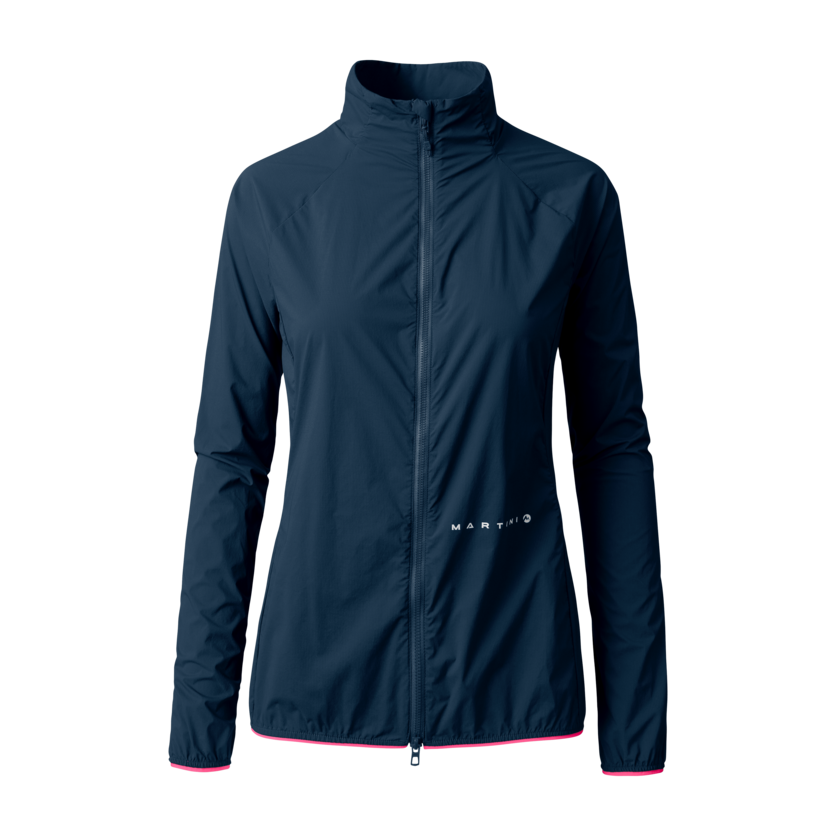 Martini Sportswear - FLOWTRAIL Jacket W - Giacca a vento in true navy - vista frontale - Donna