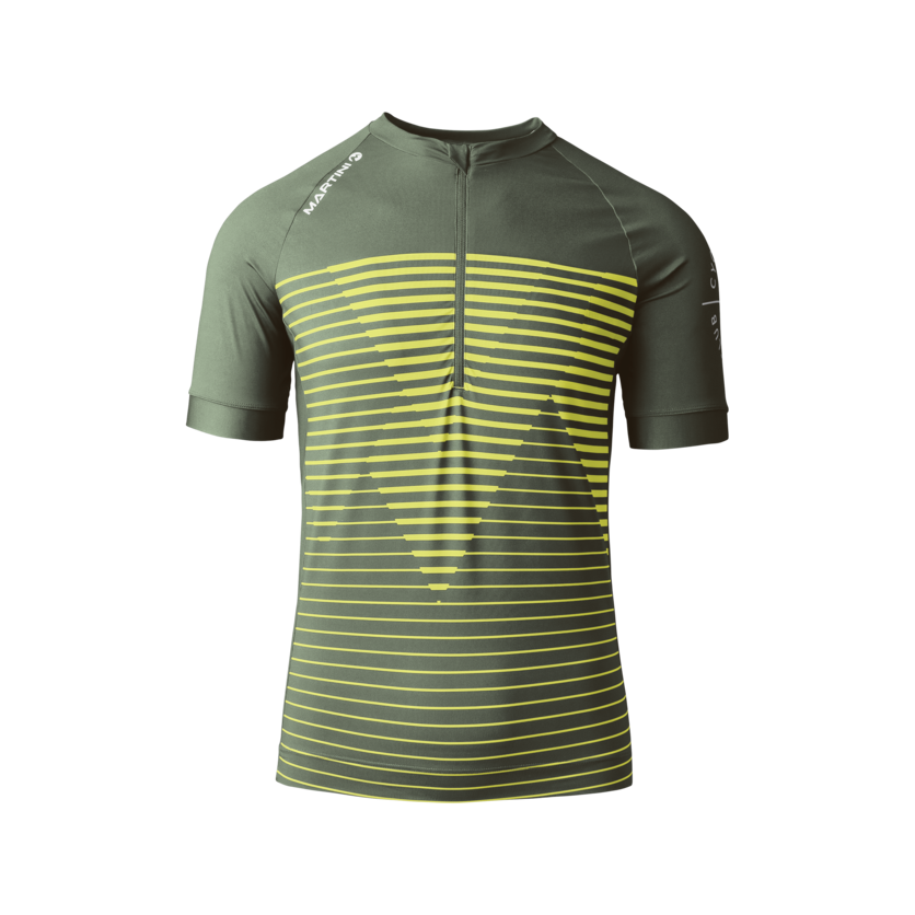 Martini Sportswear - FLOWTRAIL Halfzip Shirt Dynamic M - T-Shirts in mosstone-greenery - product.alttext.Vorderansicht - Men