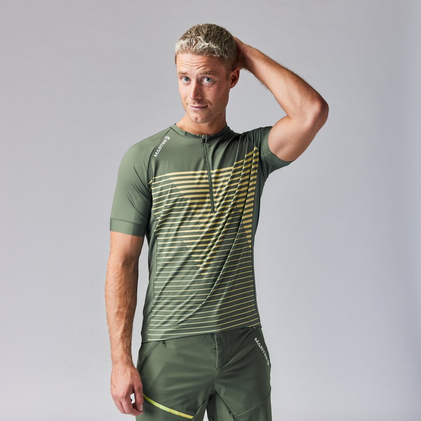 Martini Sportswear - FLOWTRAIL Halfzip Shirt Dynamic M - T-Shirts in true navy-horizon - product.alttext.Vorderansicht Model - Men