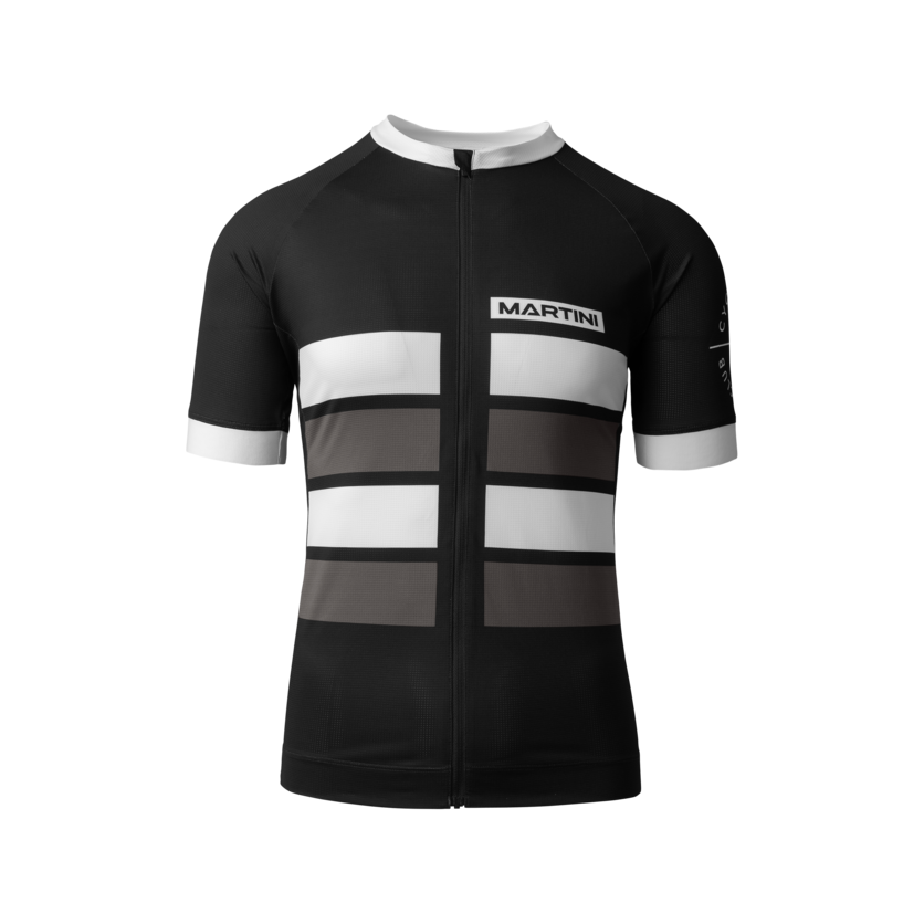 Martini Sportswear - FLOWTRAIL Zip Shirt Dynamic M - T-Shirts in black-steel - front view - Men