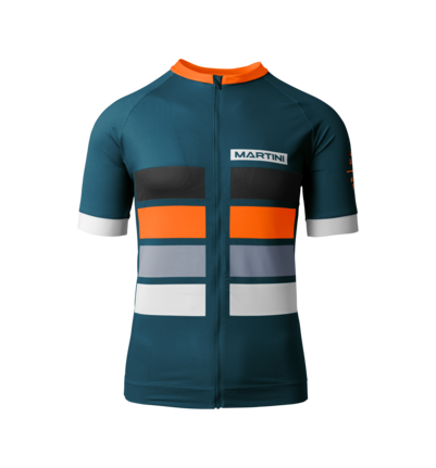 Martini Sportswear - FLOWTRAIL Zip Shirt Dynamic M - T-Shirts in poseidon-fire - front view - Men