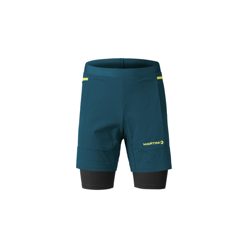 Martini Sportswear - PACEMAKER 2in1 Shorts M - Kurze Hosen in poseidon-greenery - product.alttext.Vorderansicht - Herren