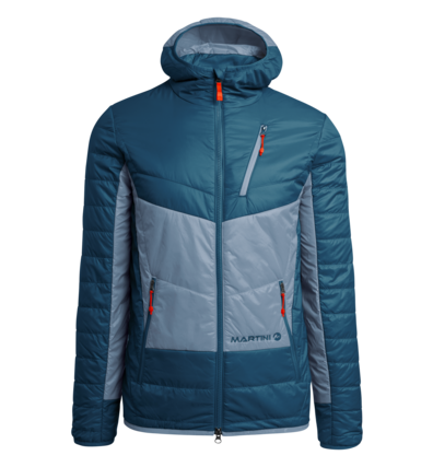 Martini Sportswear - HEROX - Primaloft & Gloft Jackets in Grey-Night Blue - front view - Men