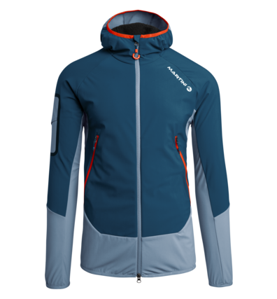 Martini Sportswear - QUANTUM - Giacche ibride in Blu Notte-Grigio - vista frontale - Uomo