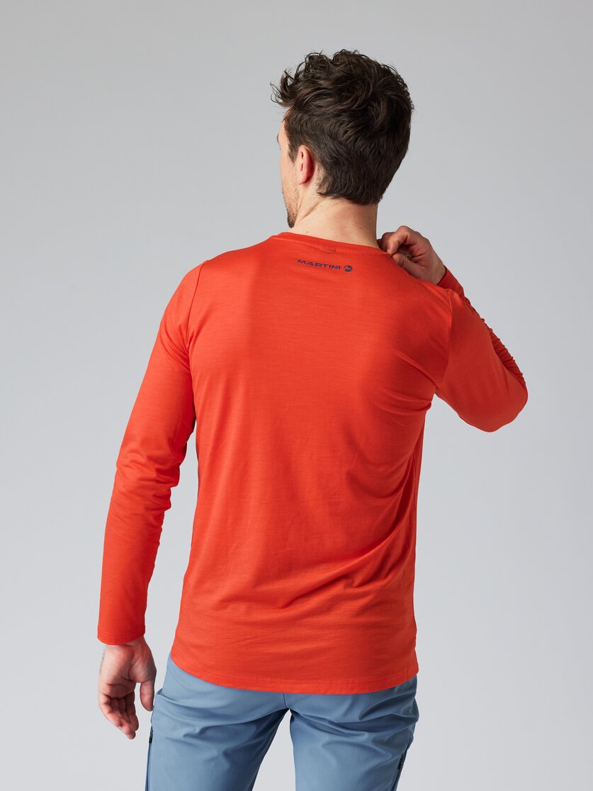 Martini Sportswear - DEFIANCE - Longsleeves in black-carbon - rear view model - Men
