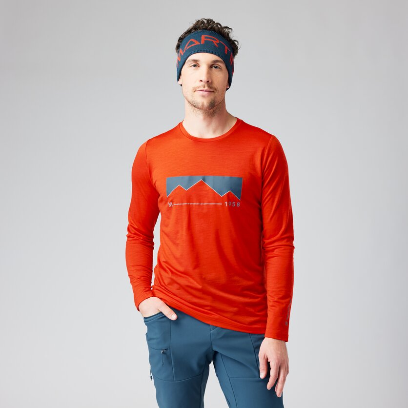 Martini Sportswear - ELEMENTAR - Longsleeves in lava - product.alttext.Vorderansicht Model - Men