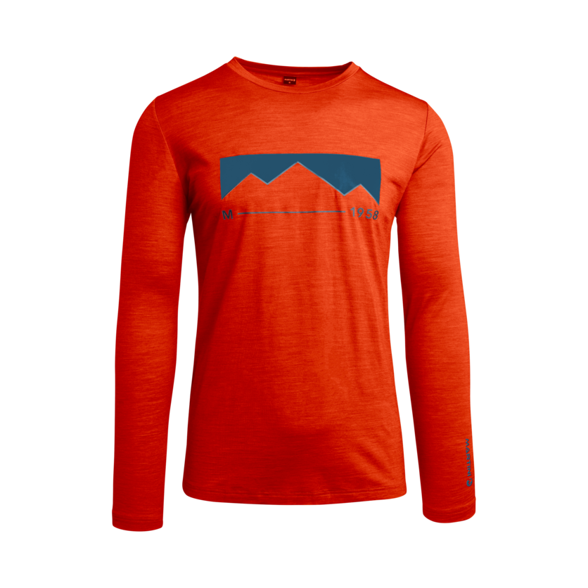 Martini Sportswear - ELEMENTAR - Longsleeves in lava - product.alttext.Vorderansicht - Men