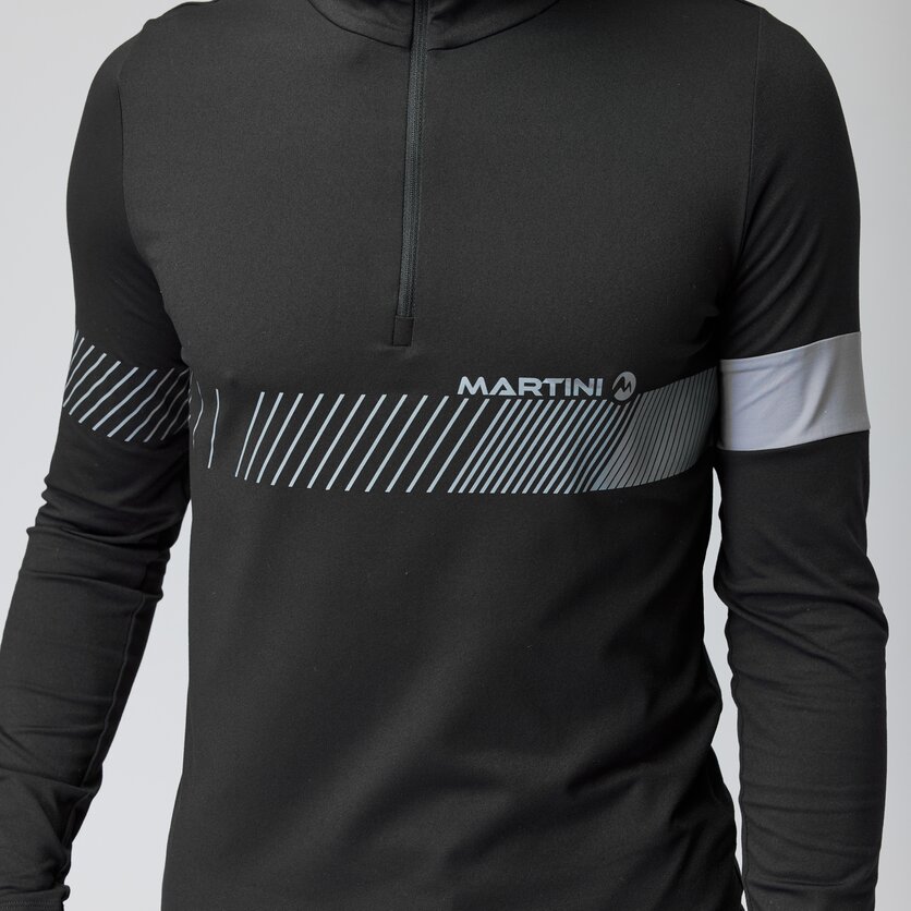 Martini Sportswear - PINNACLE - Langarmshirts in black-white - Detail 3 - Herren