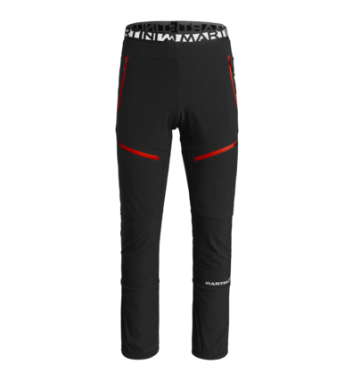 Martini Sportswear - HAUTE ROUTE - Pants in Black-orange - front view - Men