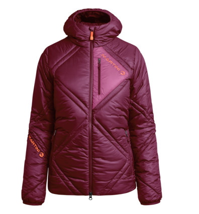 Martini Sportswear - BROAD.PEAK - Primaloft & Gloft Jackets in Red-Violet-Pink-Violet - front view - Women