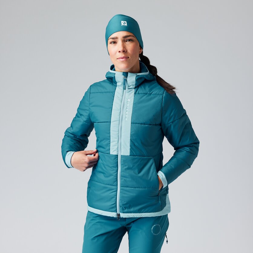 Martini Sportswear - VESUV - Giacche Primaloft e Gloft in lake-ice - vista frontale modello - Donna