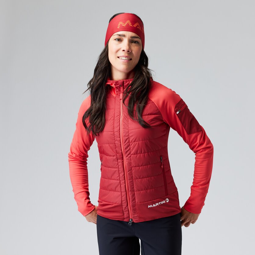 Martini Sportswear - COLIMA - Hybrid jackets in lake-ice - front view model - Women