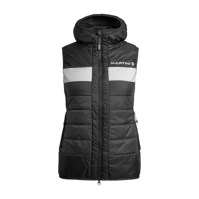 Martini Sportswear - GROW.UP - Outdoor vests in black - front view - Women