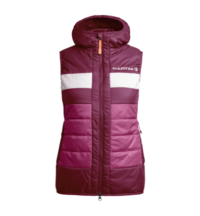 Martini Sportswear - GROW.UP - Gilet in Viola Rossastro-Rosa-Viola - vista frontale - Donna