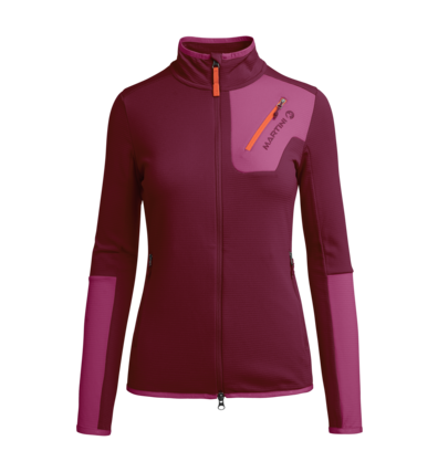 Martini Sportswear - RE.ACT - Fleecejacken in Violett-Rosa-Violett - Vorderansicht - Damen