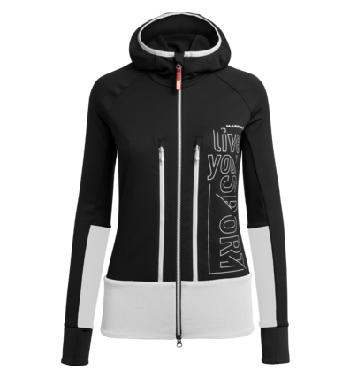 Martini Sportswear - CERVINO - Fleeces in Black-White - front view - Women