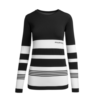 Martini Sportswear - PASSION - Maglie a maniche lunghe in Nero-Bianco - vista frontale - Donna