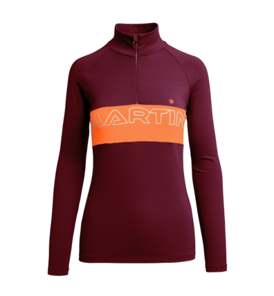 Martini Sportswear - PEARL - Langarmshirts in Violett-Orange - Vorderansicht - Damen