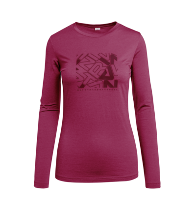 Martini Sportswear - BREATH - Langarmshirts in Rosa-Violett - Vorderansicht - Damen