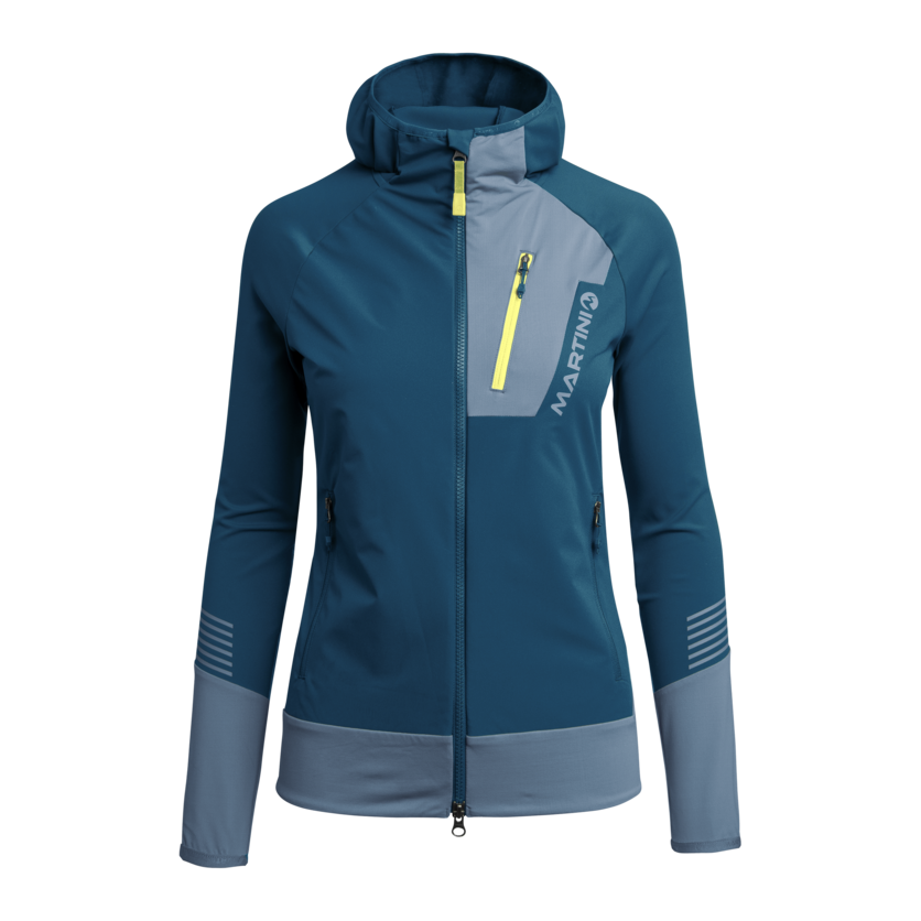 Martini Sportswear - HIGH.SPEED - Hybrid jackets in poseidon-moon - front view - Women