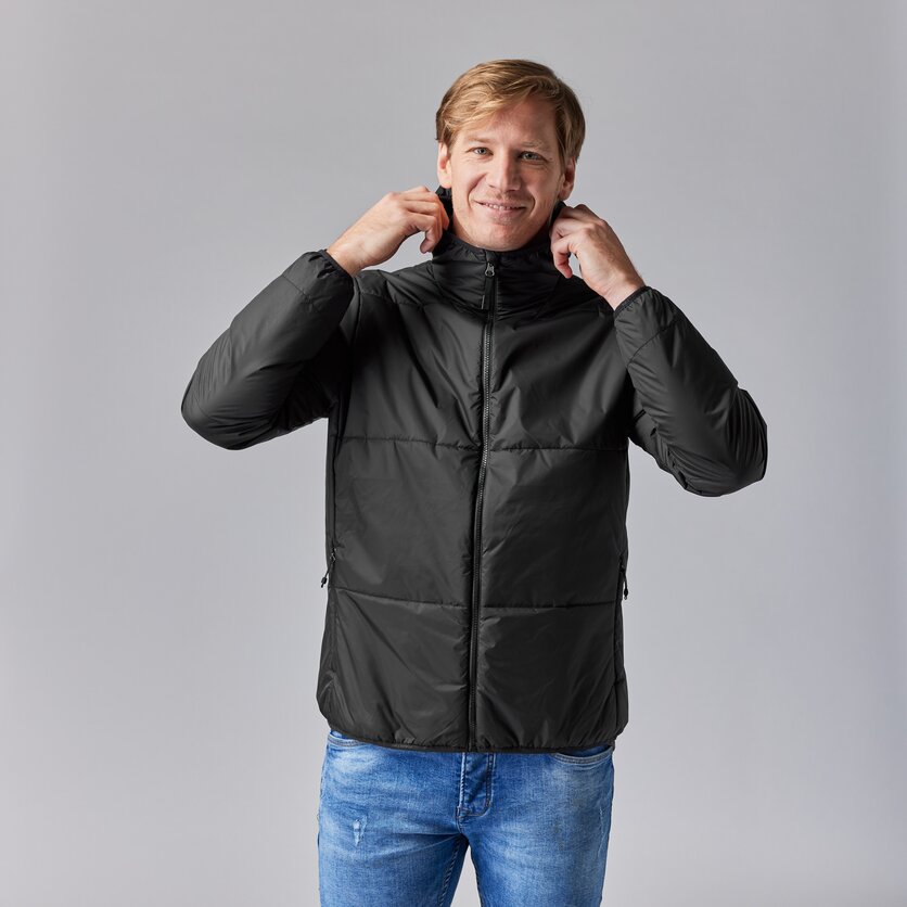 Martini Sportswear - SOLID - Primaloft & Gloft Jackets in black - front view model - Men