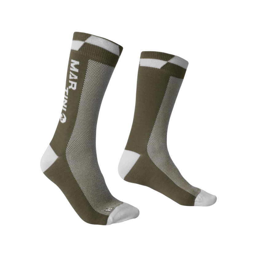 Martini Sportswear - Inmotion Socks Bike Uni - Socken in moss-white - Vorderansicht - Unisex