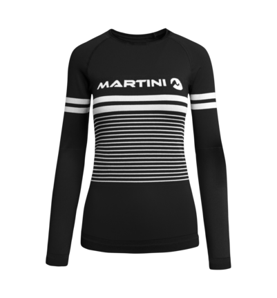 Martini Sportswear - Uwear Shirt W - Intimo tecnico - Top in black - vista frontale - Donna