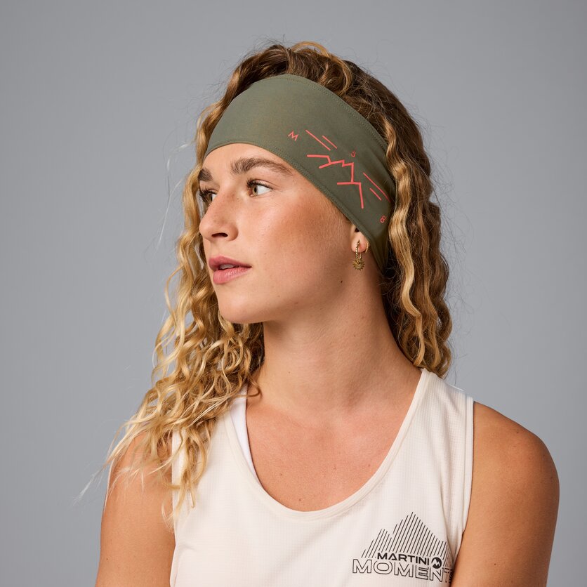 Martini Sportswear - Trektech Headband W - Stirnbänder in white-black - Vorderansicht Model - Damen