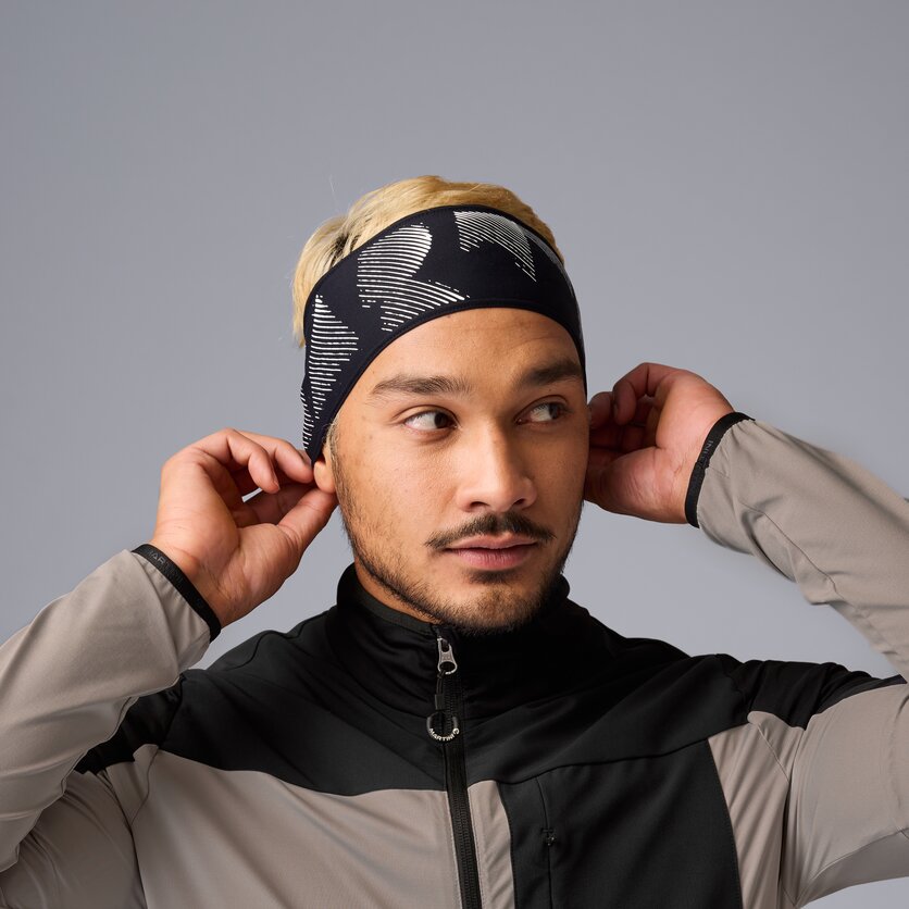 Martini Sportswear - Trektech Headband M - Stirnbänder in tendril-black - Vorderansicht Model - Herren