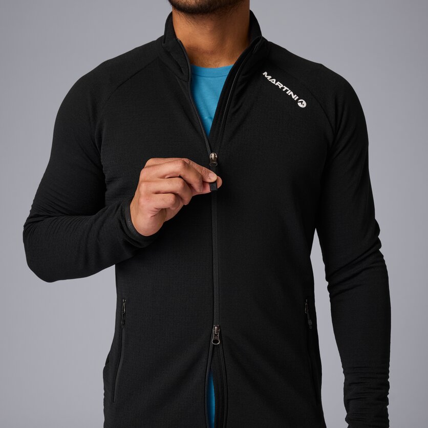 Martini Sportswear - Hillclimb Midlayer Jacket M - Midlayers in black - Detail 1 - Herren