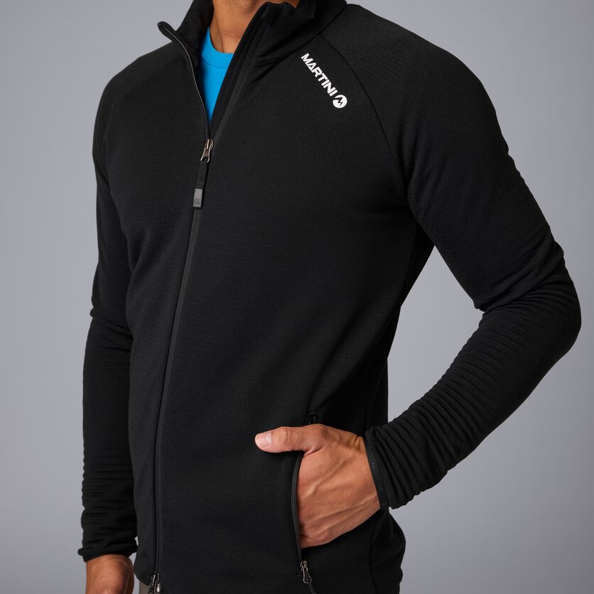 Martini Sportswear - Hillclimb Midlayer Jacket M - Strati intermedi in black - Dettaglio 2 - Uomo