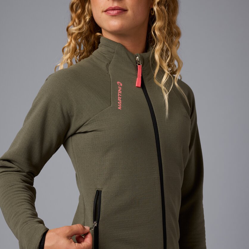 Martini Sportswear - Alpmate Midlayer Jacket W - Midlayers in black - Detail 2 - Women