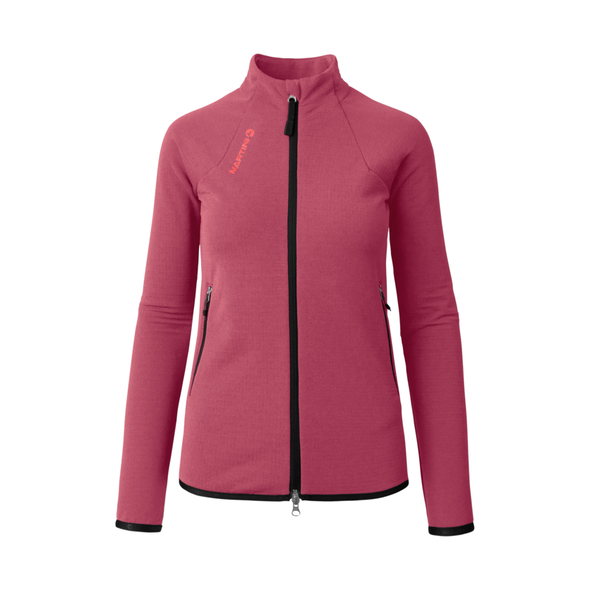 Martini Sportswear - Alpmate Midlayer Jacket W - Midlayers in blossom-black - front view - Women