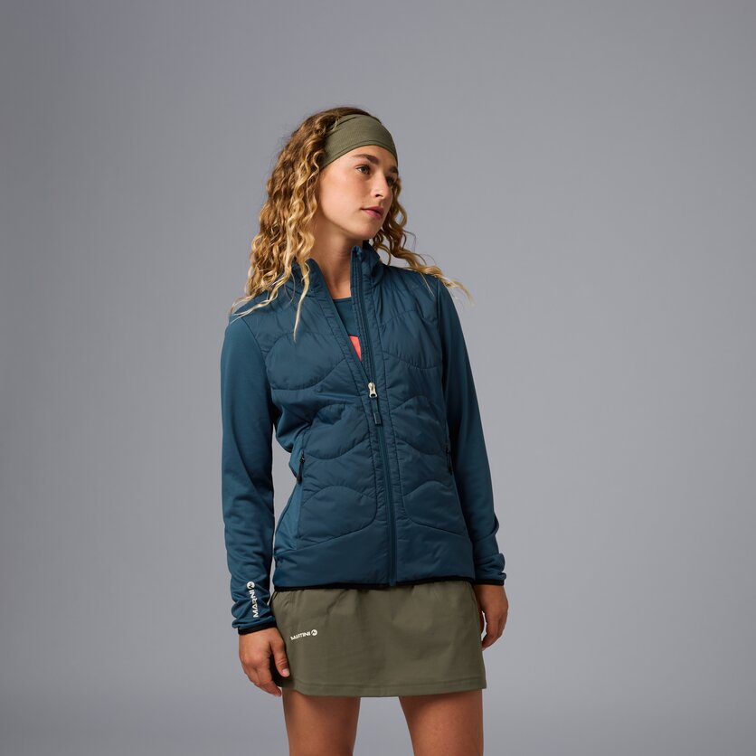 Martini Sportswear - Sunrise Hybrid Jacket Primaloft ® W - Giacche ibride in white - vista frontale modello - Donna