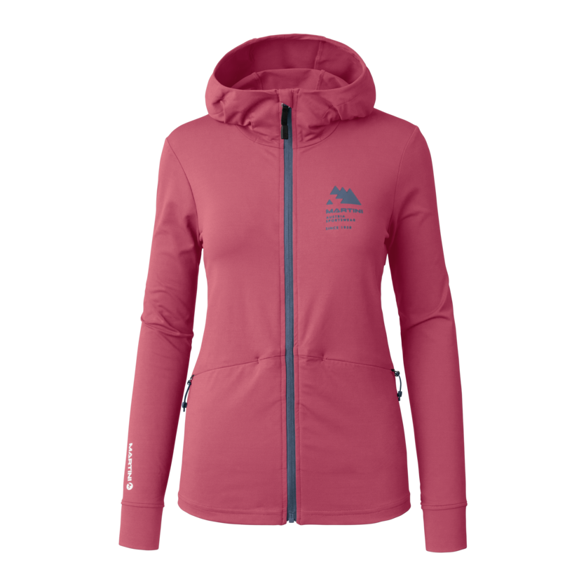 Martini Sportswear - Sunrise Midlayer Jacket W - Fleece in blossom-dark blue - front view - Women