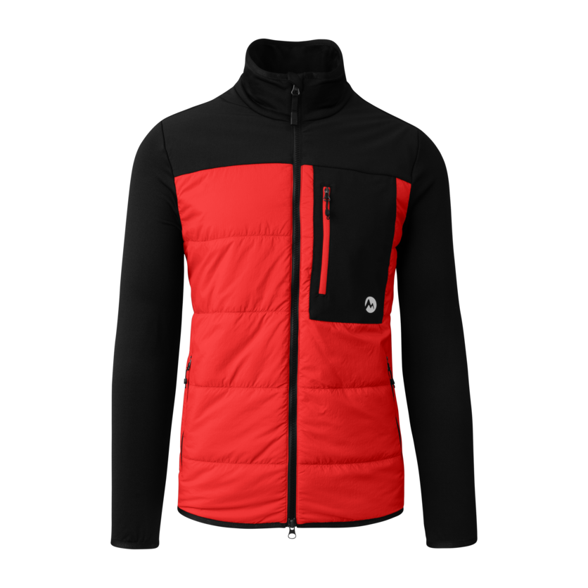 Martini Sportswear - Daybreaker Hybrid Jacket Primaloft® M - Hybrid jackets in fiery-black - front view - Men