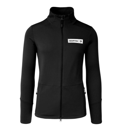 Martini Sportswear - Argon Midlayer Jacket M - Fleece in black - front view - Men