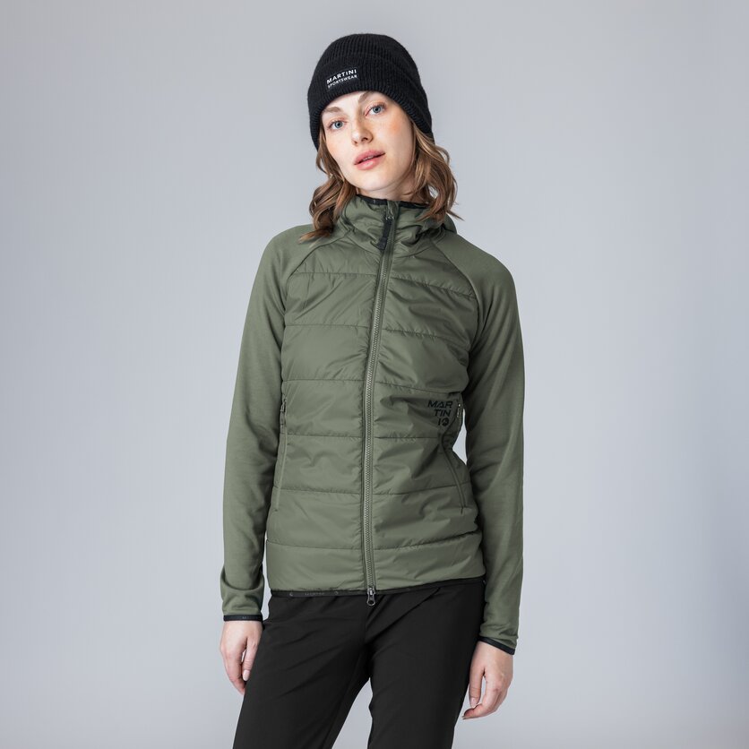 Martini Sportswear - Firstline Hybrid Jacket Primaloft® W - Giacche ibride in black/mosstone - product.alttext.Vorderansicht Model - Donna