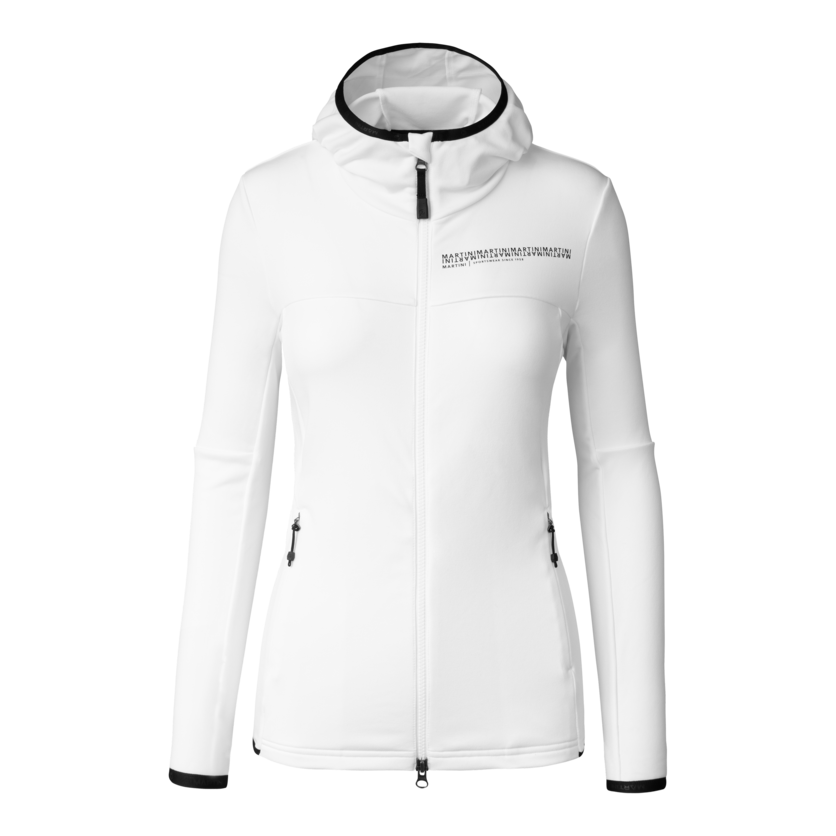 Martini Sportswear - Recharge Midlayer Jacket W - Fleece in white - front view - Women