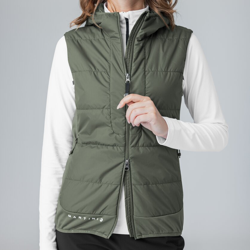 Martini Sportswear - Horizon Hybrid Vest Primaloft® W - Westen in white-black - product.alttext.Detail 4 - Damen