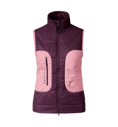 Martini Sportswear - Argon Hybrid Vest G-LOFT® W - Outdoor vests in fairy tale-primrose - front view - Women