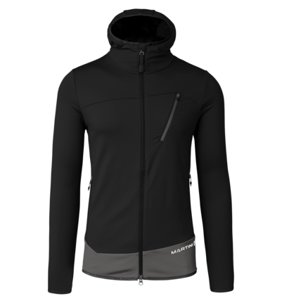 Martini Sportswear - Firstline Midlayer Jacket M - Midlayers in black-steel - front view - Men