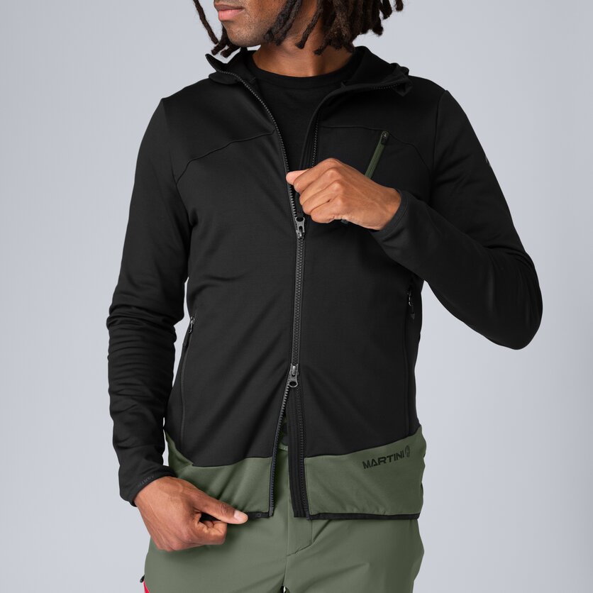 Martini Sportswear - Firstline Midlayer Jacket M - Strati intermedi in black-mosstone - Dettaglio 3 - Uomo