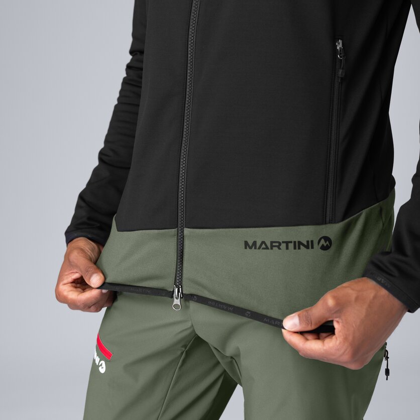 Martini Sportswear - Firstline Midlayer Jacket M - Strati intermedi in black-mosstone - Dettaglio 5 - Uomo