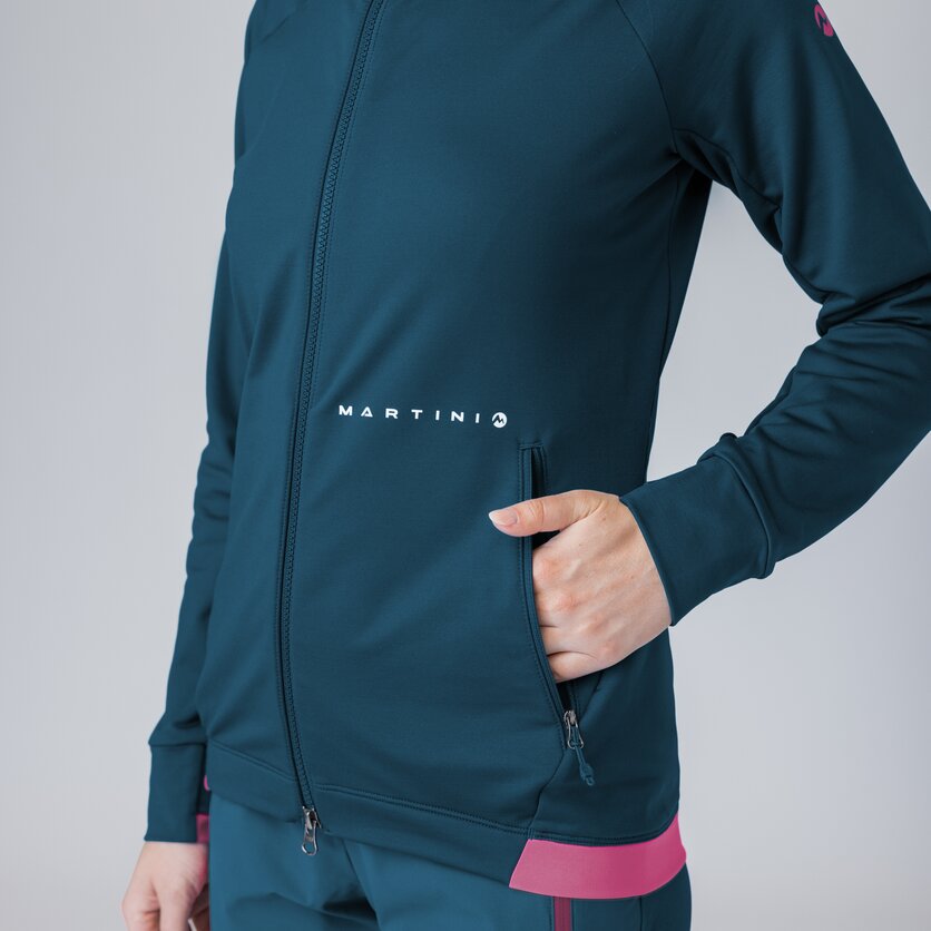 Martini Sportswear - Firstline Midlayer Jacket W - Midlayers in poseidon-rosebud - Detail 1 - Women