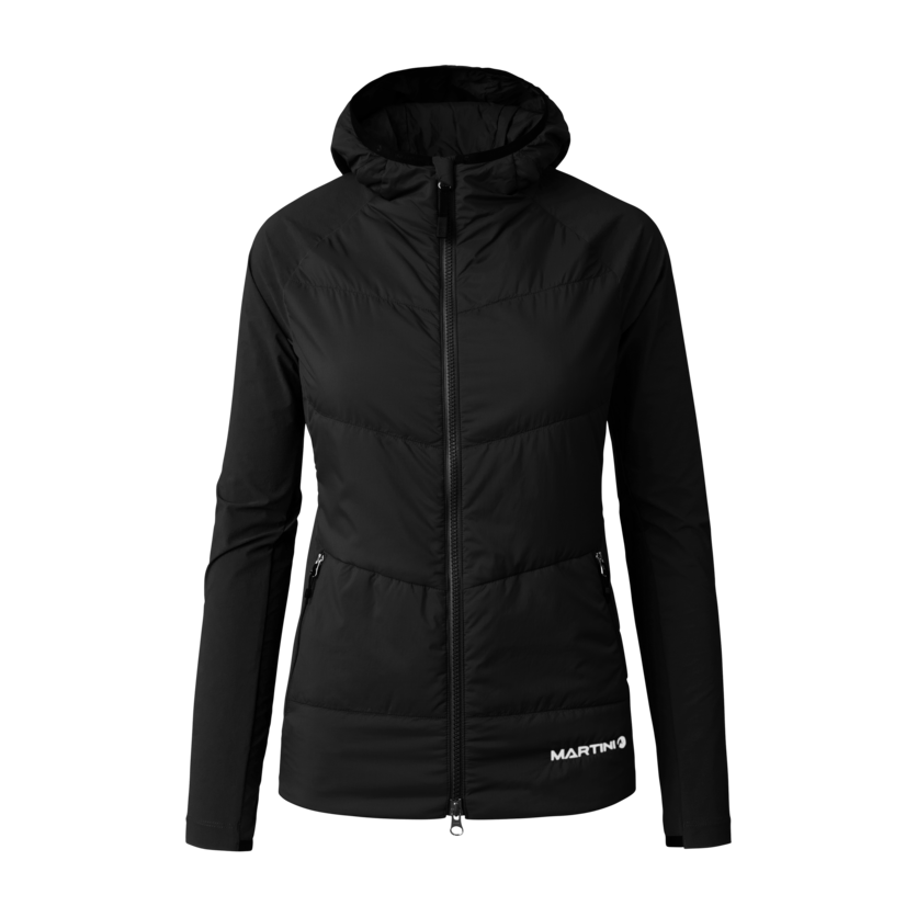 Martini Sportswear - Highventure Hybrid Jacket G-Loft® W - Hybrid jackets in black - front view - Women