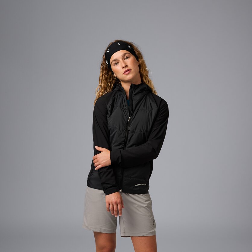 Martini Sportswear - Highventure Hybrid Jacket G-Loft® W - Hybrid jackets in black - front view model - Women